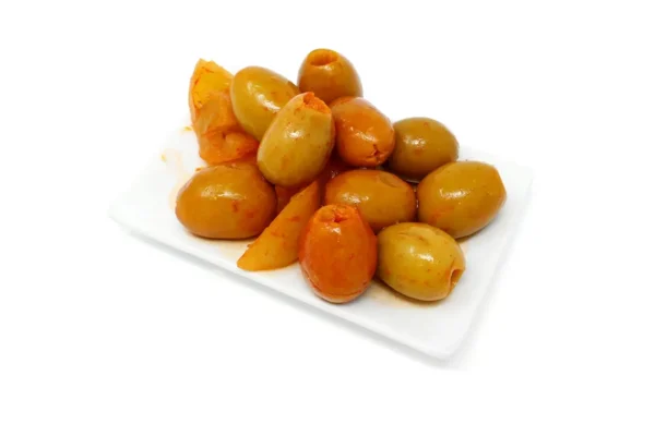 Aceituna aliñada deshuesada picante 250 g. aprox.