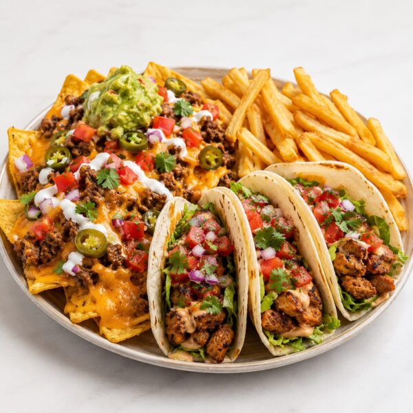Combo Tex Mex ( aros de cebolla 4ud, alitas misissipi 4ud, finger de mozzarela 4ud, jalapeños rellenos de chedar 4ud)