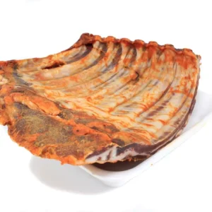 Costillas de cerdo adobadas secas. 500 g. aprox.