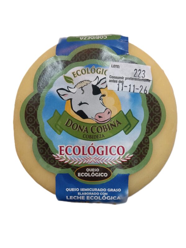 Queso ecológico D.O.P. Doña Cobiña - 450 g. aprox.