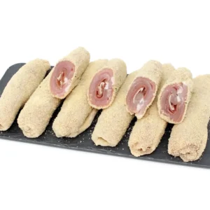 Flamenquines de fiambre de jamón y queso. 6 unidades.