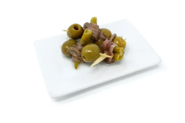 Gilda con anchoa, piparra y aceituna 250 g. aprox.