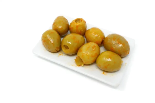 Aceituna gordal rellena de berenjena - 250 g. aprox.