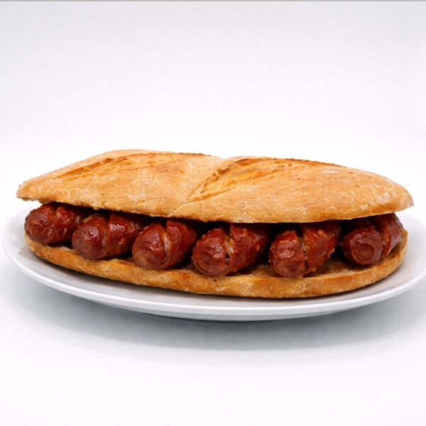 Molletes o Bocadillo de Chorizo frito