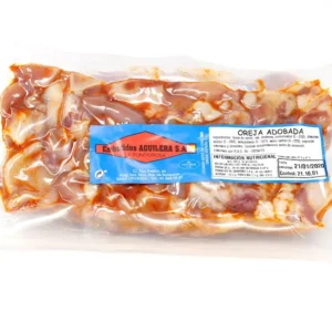 Oreja de cerdo cocida adobada