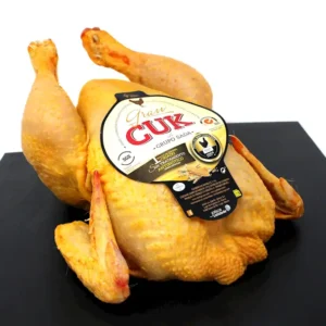 Pollo entero CERTIFICADO DE AUTENTICIDAD "Gran Cuk" - 1 unidad, 2-2,5 kg aprox. Certificado amarillo