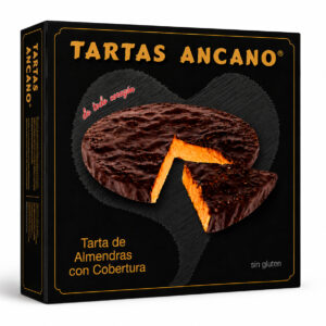 Tarta de almendras con chocolate Alcano. 635 g.