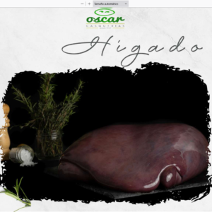 Hígado de ternera blanca 1 kg. aprox.