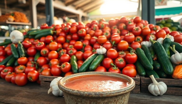 Gazpacho casero: receta con tomate y verdura del mercado