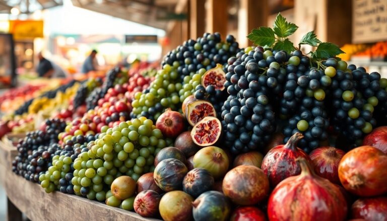 Fruta de temporada en septiembre: uva, granada e higos