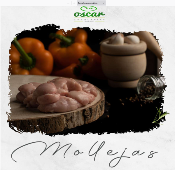 Mollejas de cordero lechal - 1 kg. aprox.