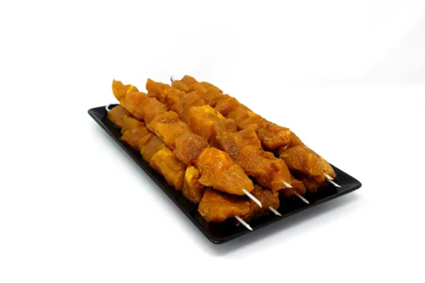 Pincho moruno de cerdo Duroc con aliño amarillo 500 g. aprox.
