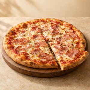 Pizza jamón y queso