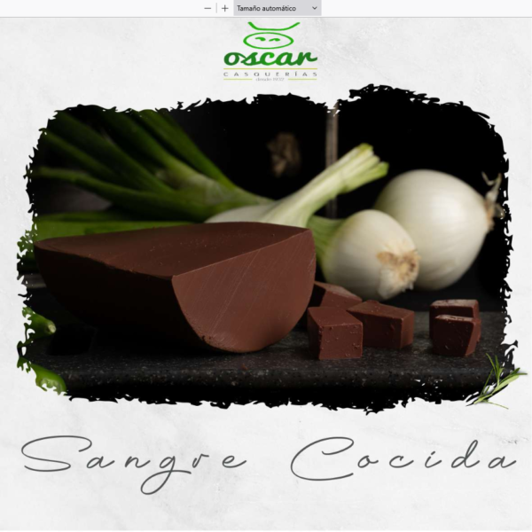 Sangre cocida 1 kg. aprox.