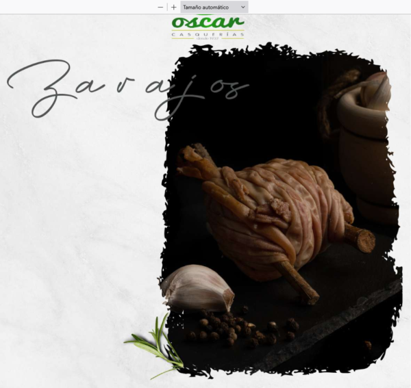 Zarajos 150 g. aprox. 1 unidad